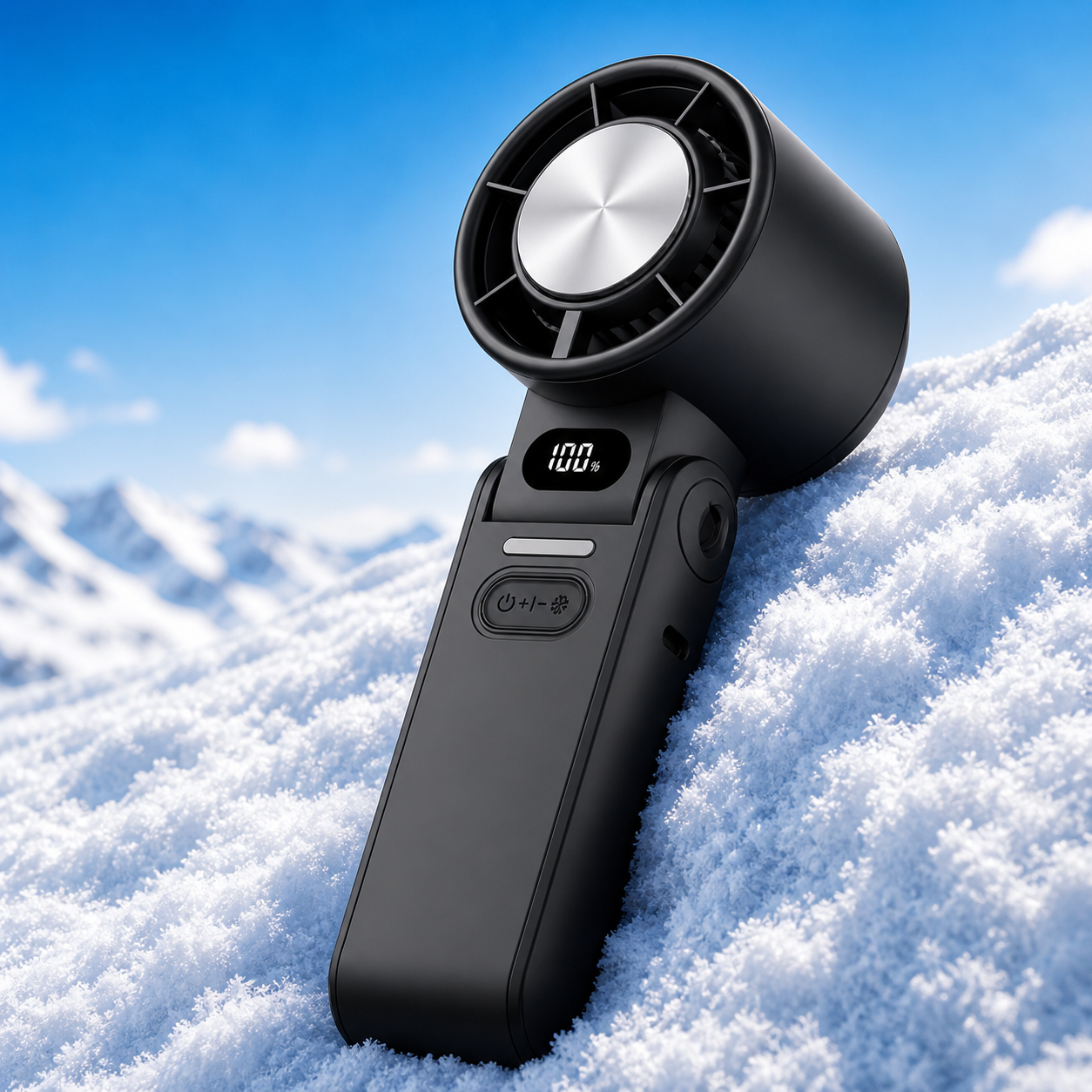 Ventilador de mano portátil con refrigeración por hielo