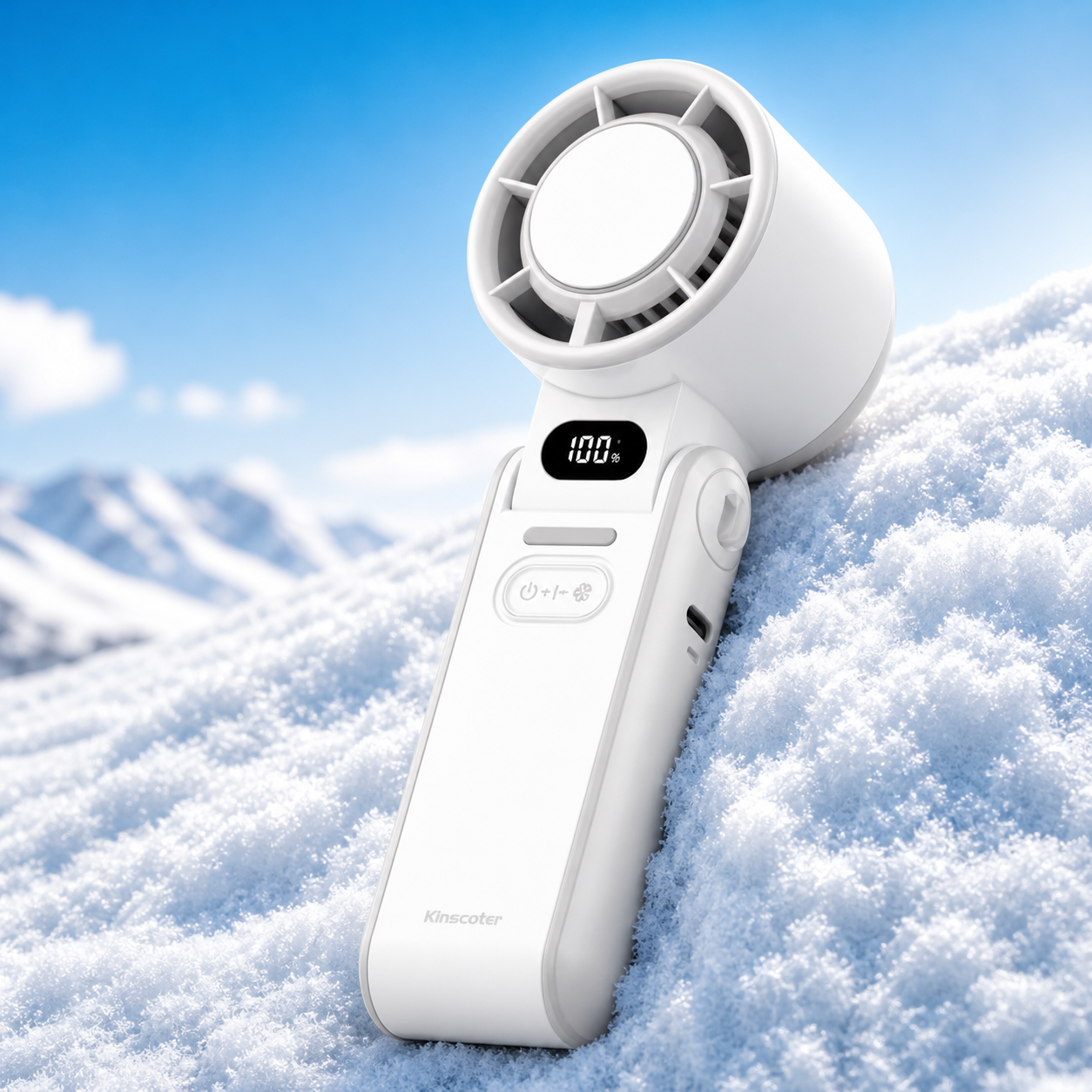 Ventilador de mano portátil con refrigeración por hielo