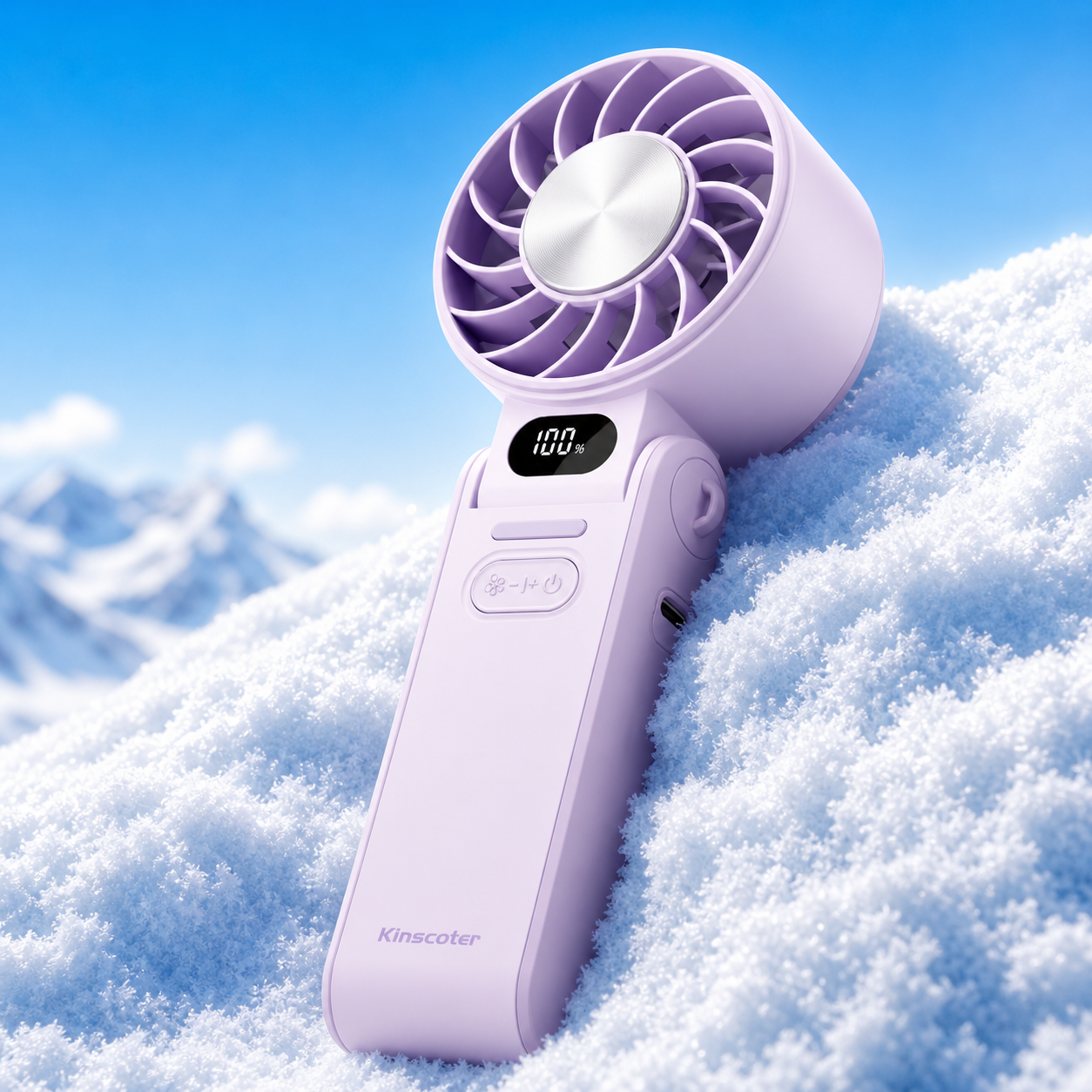 Ventilador de mano portátil con refrigeración por hielo